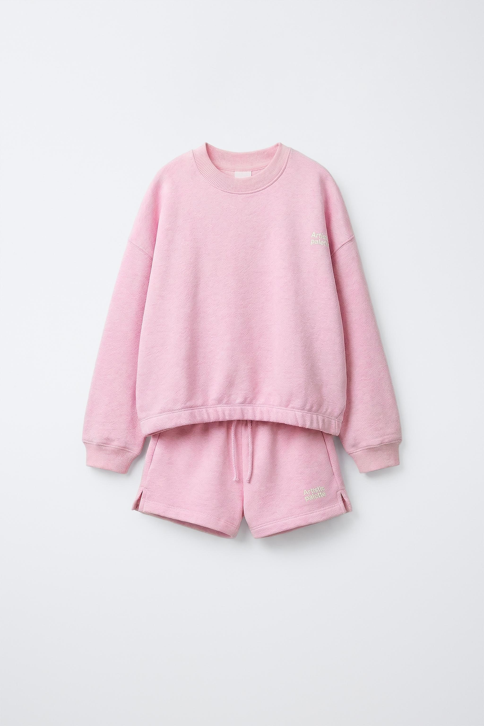 SWEATSHIRT AND BERMUDA SET WITH TEXT